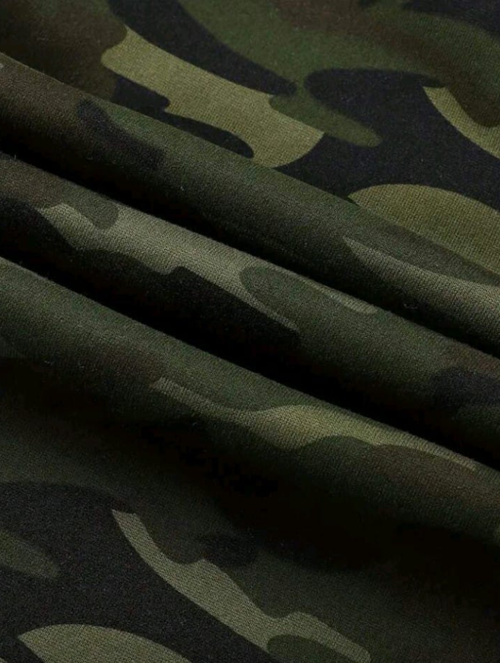 Sweat-shirt Camo - VKB (dos personnalisable - impression jaune fluo)