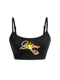 Crop top noir - VKB 20ans orange et jaune
