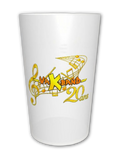 Gobelet (timbale) - Blanc VKB'20 orange et jaune